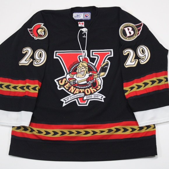 2006-07 Binghamton Senators Neil Petruic 58 - 5 year Anniversary game worn jerse - Picture 1 of 2